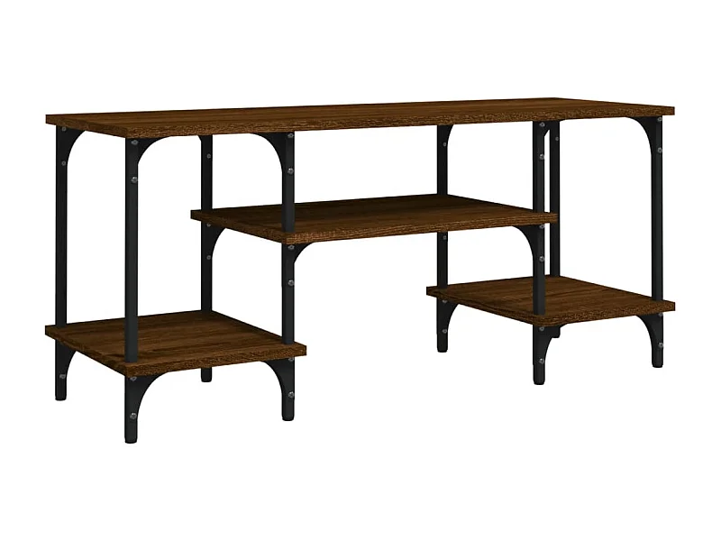 Tynir  Tv-meubel 102x35x45,5 cm bewerkt hout bruin eikenkleur