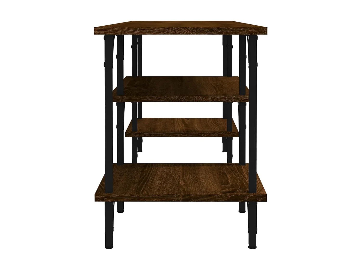 Tynir  Meuble TV chêne marron 102x35x45,5 cm bois d'ingénierie