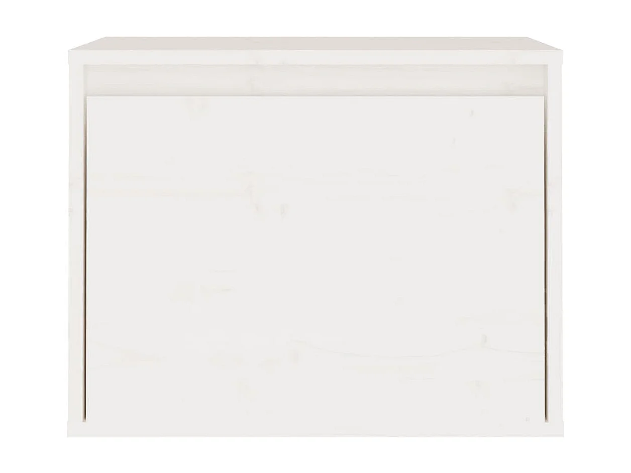 Licata  Meubles TV 3 pcs Blanc Bois massif de pin
