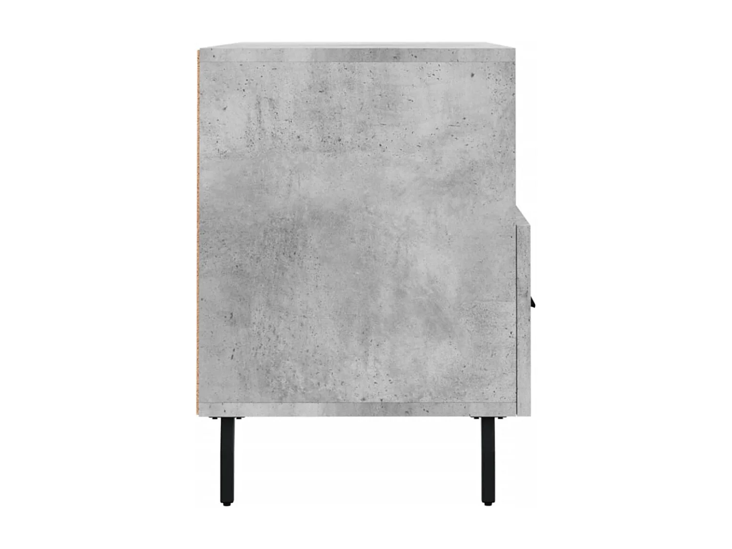 Lianna  Meuble TV Gris béton 80x36x50 cm Bois d'ingénierie