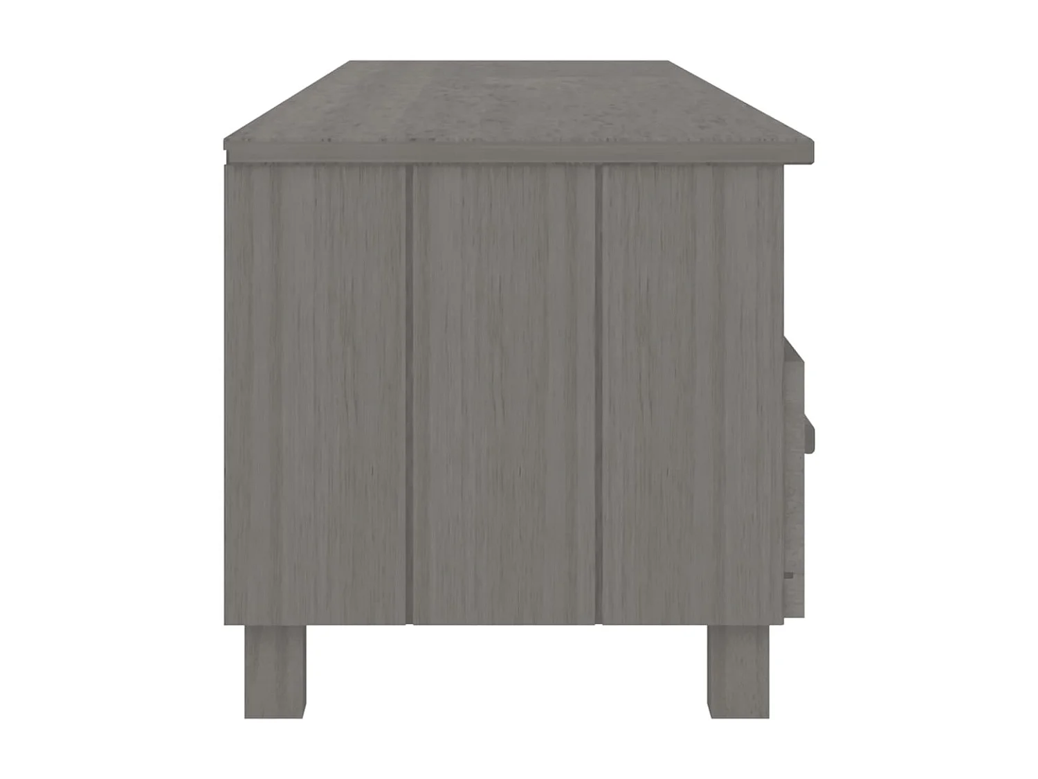 Reha  Meuble TV HAMAR Gris clair 158x40x40 cm Bois massif de pin