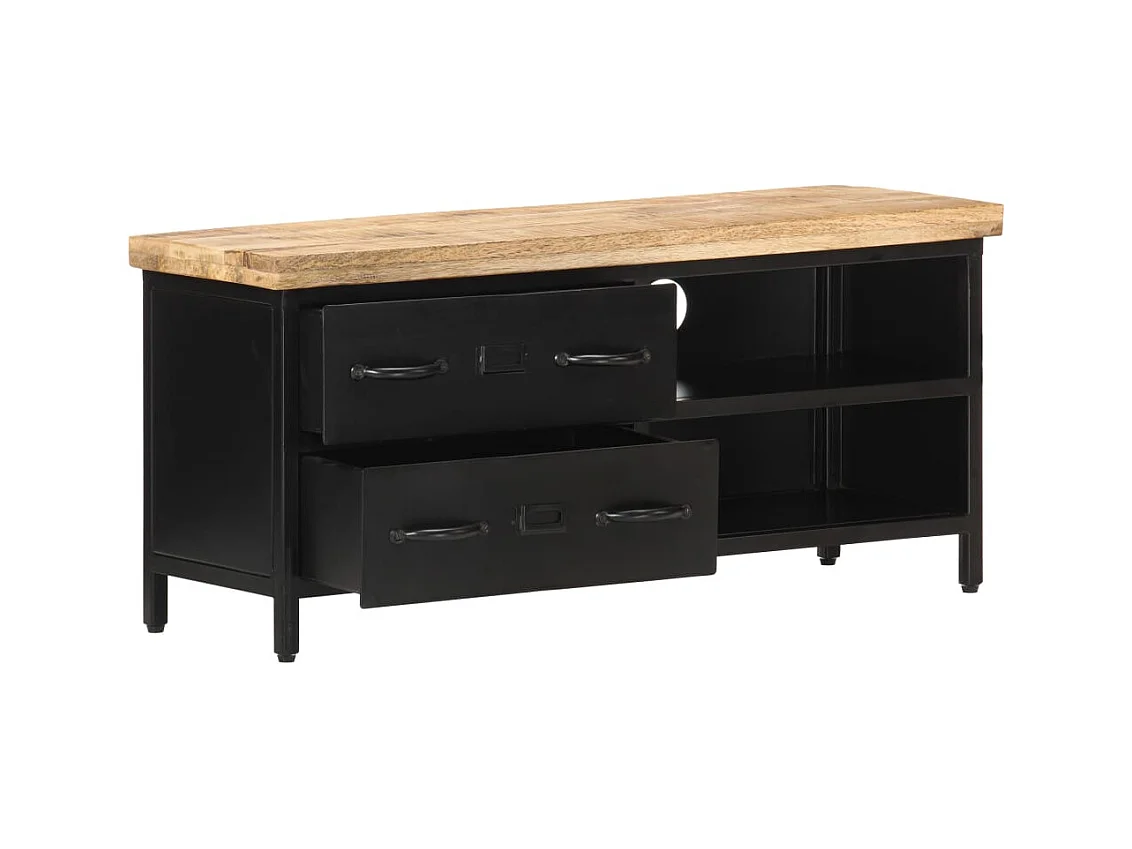 Garden Furniture -  Tv-meubel 90x30x41 cm ruw mangohout