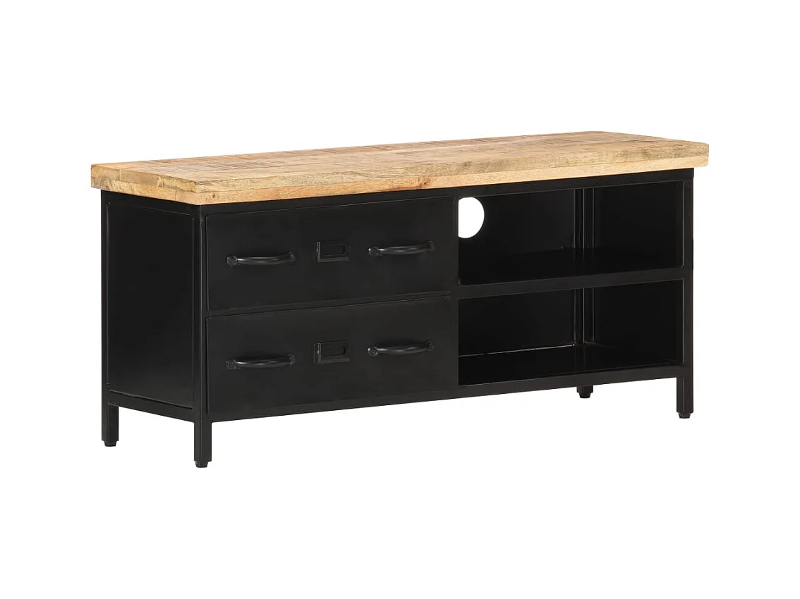 Garden Furniture -  Tv-meubel 90x30x41 cm ruw mangohout
