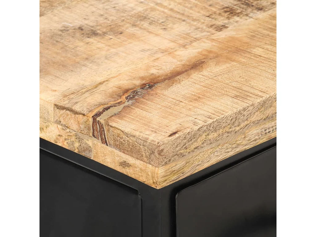 Garden Furniture -  Meuble TV 90x30x41 cm Bois de manguier brut