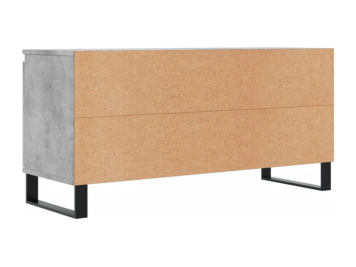 Sigtrud  Tv-meubel 104x35x50 cm bewerkt hout betongrijs