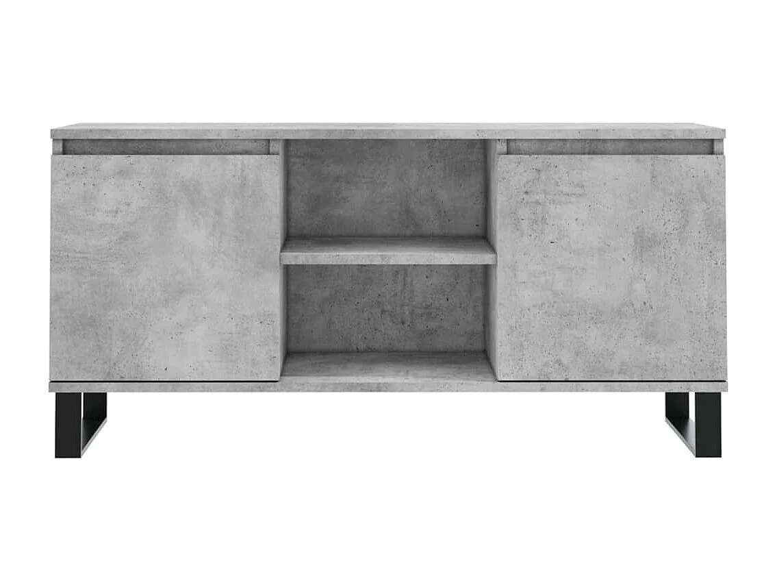 Sigtrud  Tv-meubel 104x35x50 cm bewerkt hout betongrijs