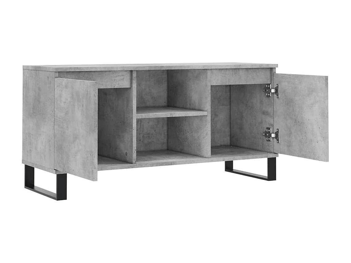 Sigtrud  Tv-meubel 104x35x50 cm bewerkt hout betongrijs