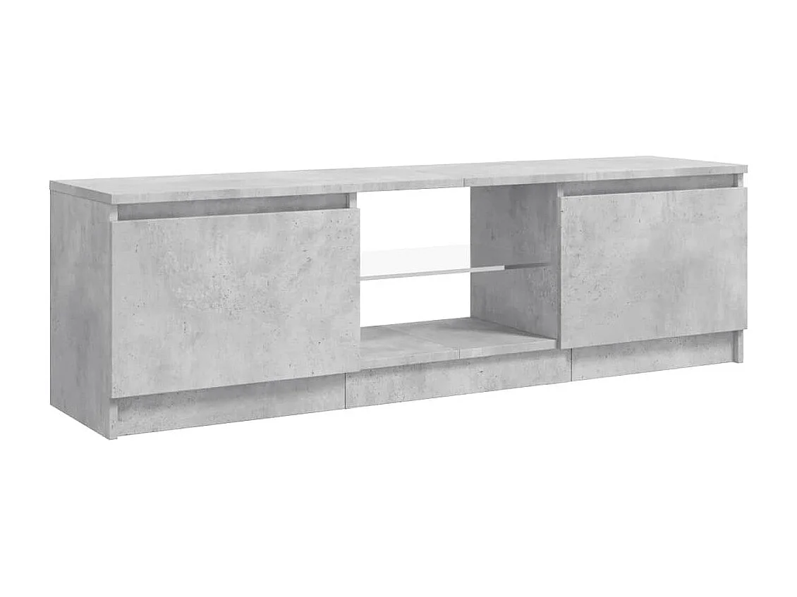 Vasil  Tv-meubel met LED-verlichting 120x30x36 cm betongrijs