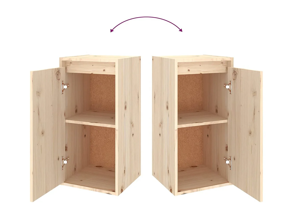 Arild  Meubles TV 2 pcs Bois massif de pin