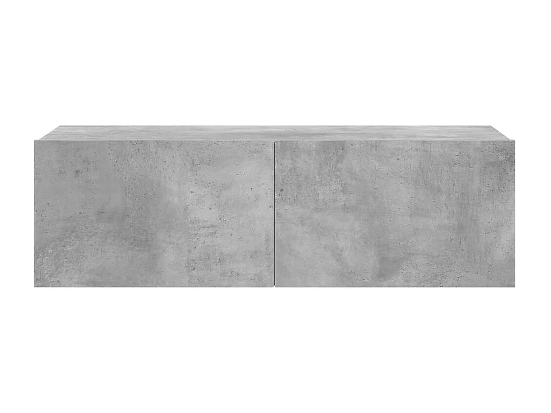 Mitchel  Mueble para TV madera contrachapada gris hormigón 100x30x30 cm