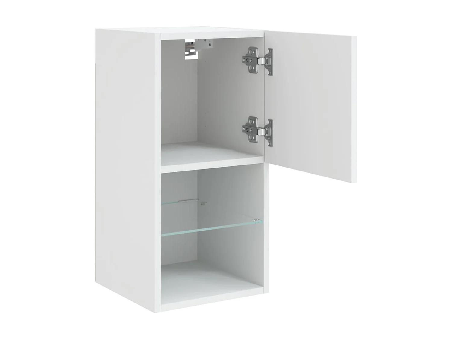 Almar  Muebles para TV con luces LED 2 uds blanco 30,5x30x60 cm