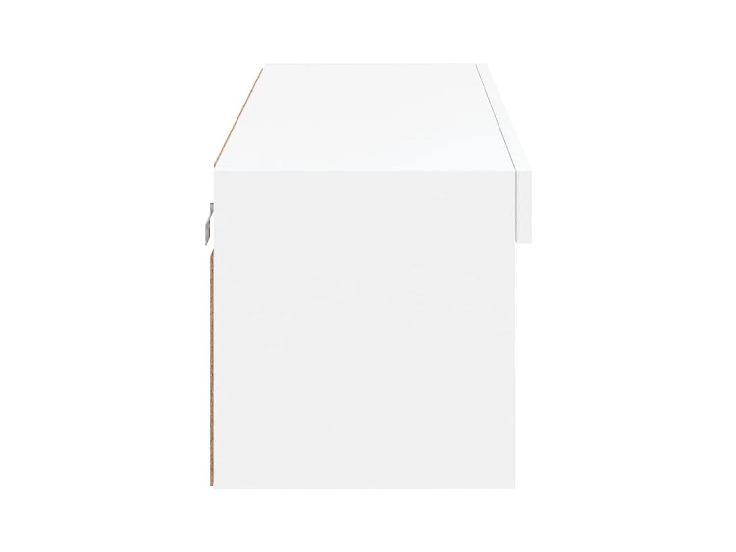 Mano  Meuble TV avec lumières LED blanc 100x30x30 cm