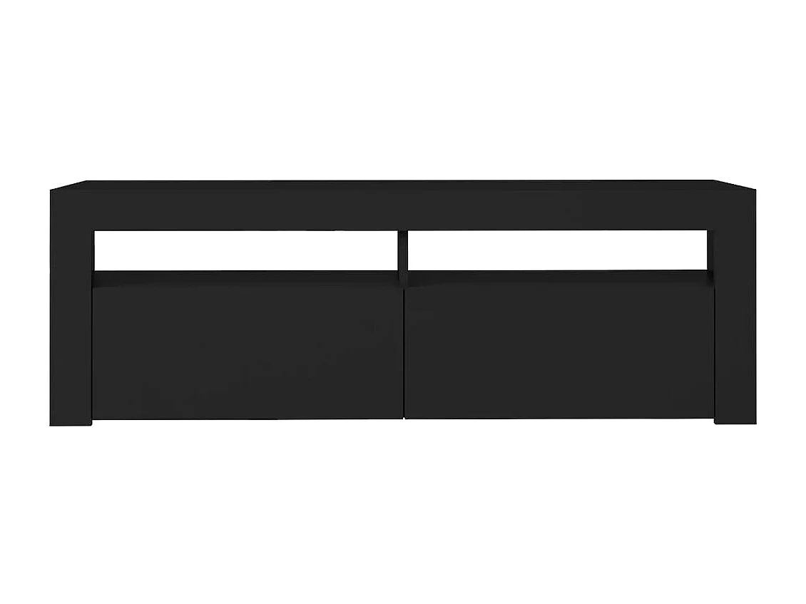 Afet  Meuble TV avec lumières LED noir 120x35x40 cm
