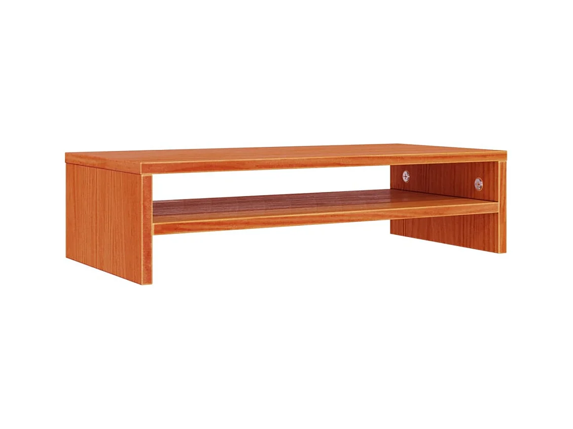 Prolenta Premium -  Support de moniteur marron miel 50x24x13 cm bois de pin solide