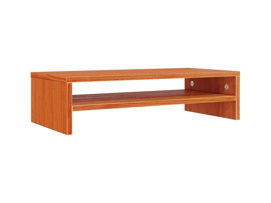 Prolenta Premium -  Support de moniteur marron miel 50x24x13 cm bois de pin solide