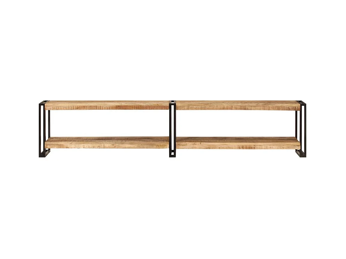 Clearfield  Meuble TV 200x30x40 cm bois massif de manguier