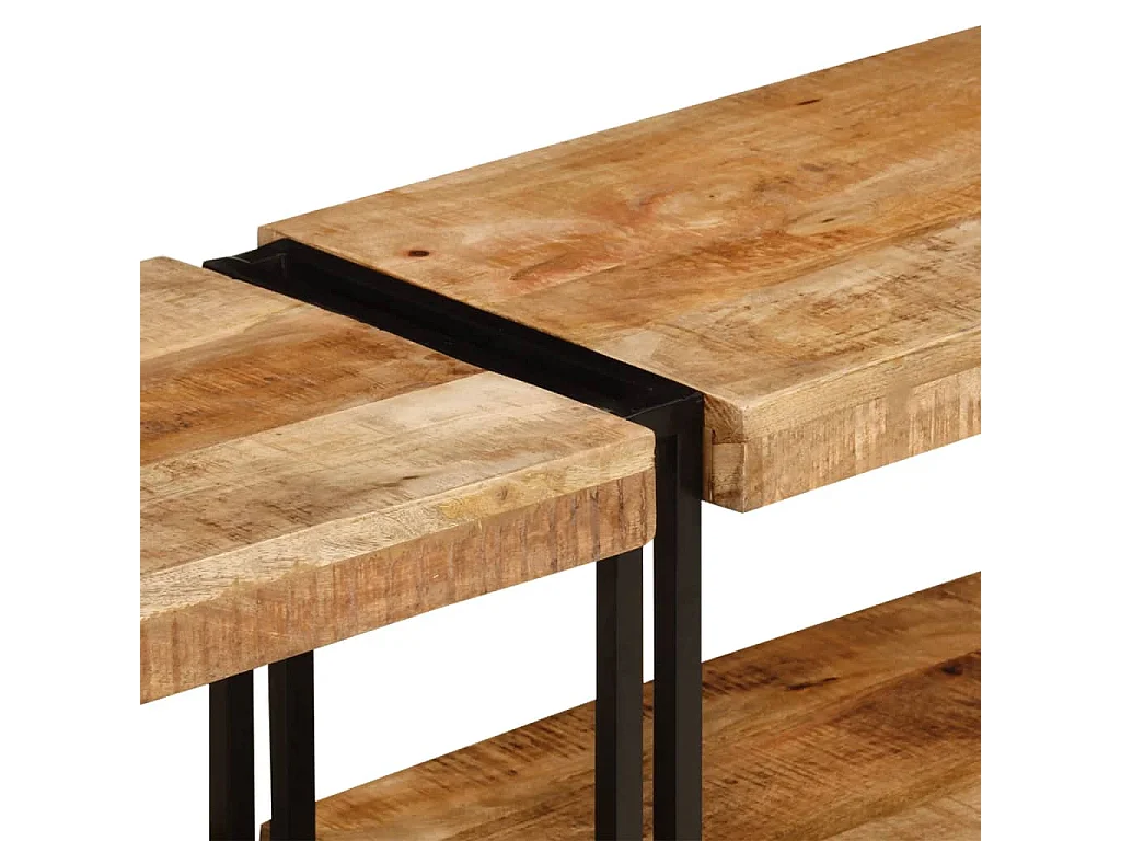 Clearfield  Meuble TV 200x30x40 cm bois massif de manguier