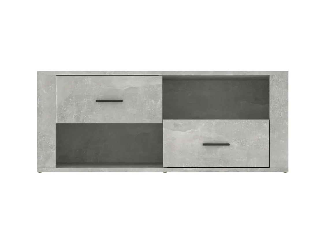 Xyra  Mueble para TV contrachapada gris hormigón 100x35x40 cm
