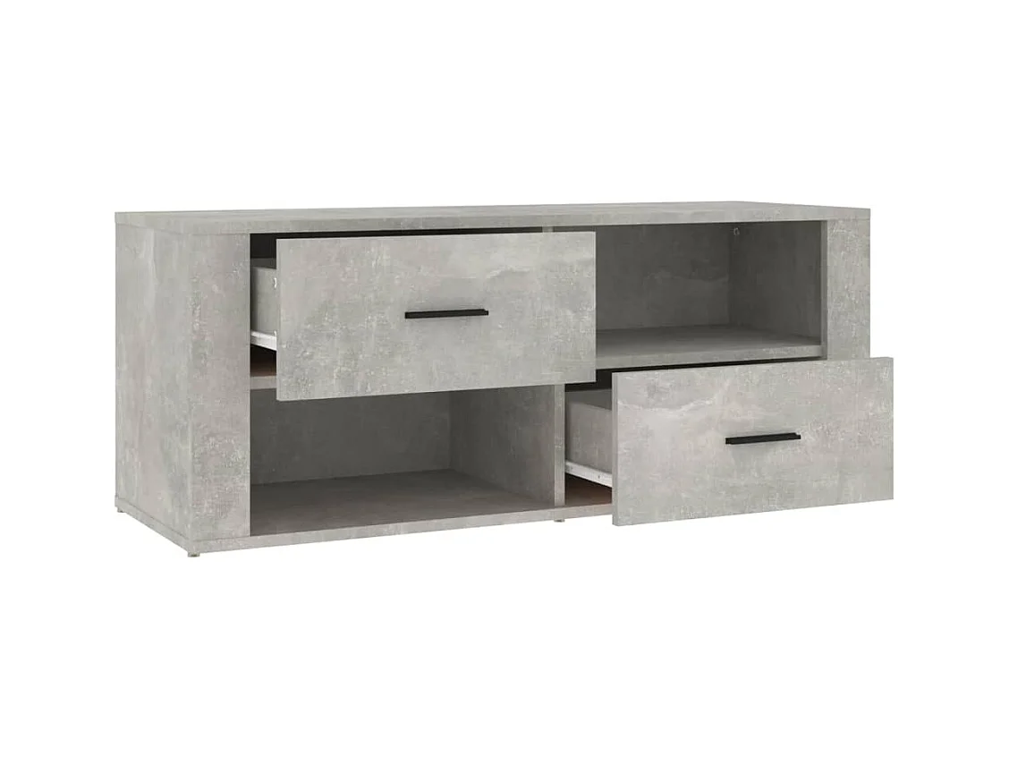 Xyra  Mueble para TV contrachapada gris hormigón 100x35x40 cm