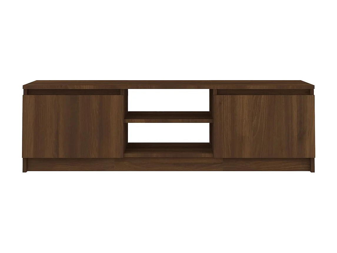 Gene Scott  Meuble TV Chêne marron 120x30x35,5 cm Bois d'ingénierie