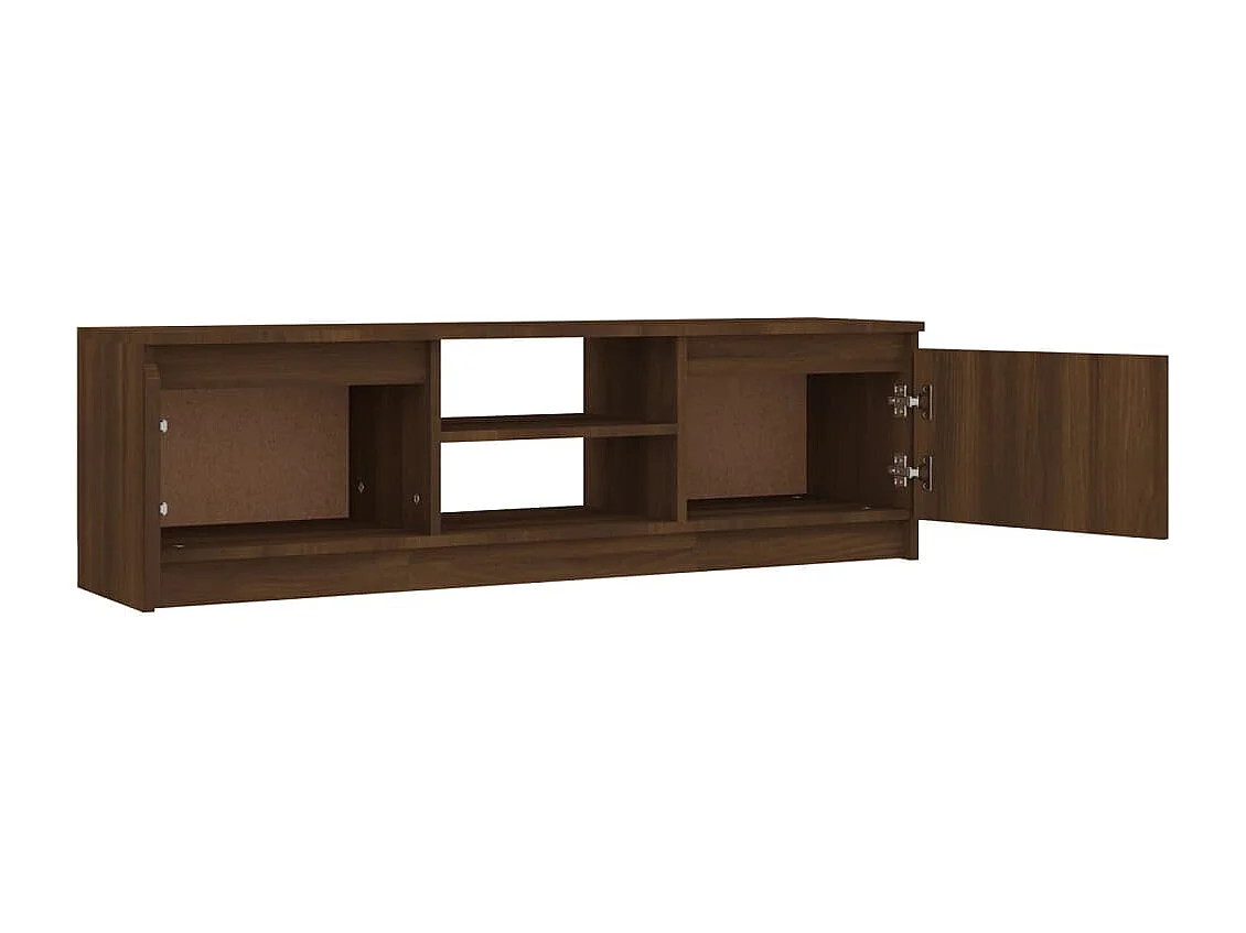 Gene Scott  Meuble TV Chêne marron 120x30x35,5 cm Bois d'ingénierie