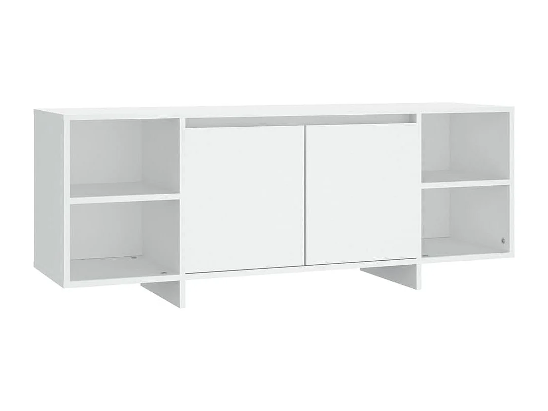 Isolde  Mueble para TV madera contrachapada blanco 130x35x50 cm