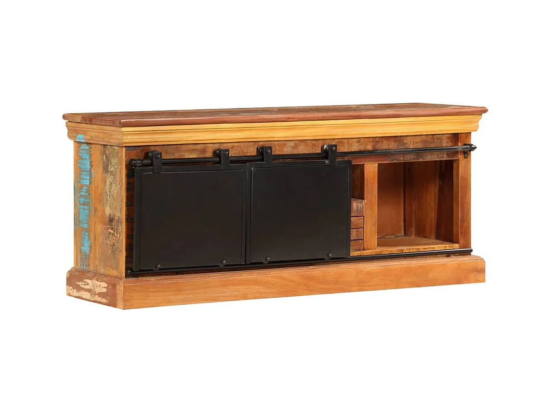 Garden Furniture -  Meuble TV 110 x 30 x 45 cm Bois de récupération massif