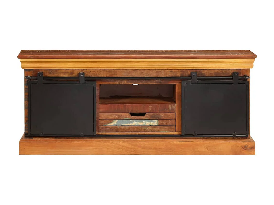 Garden Furniture -  Meuble TV 110 x 30 x 45 cm Bois de récupération massif