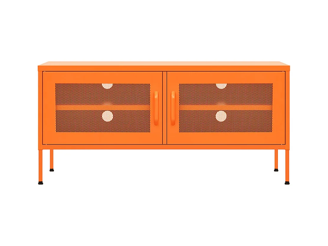 Jennica  Meuble TV Orange 105x35x50 cm Acier