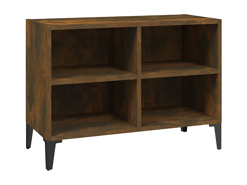 Eadestown  Mueble para TV con patas de metal roble ahumado 69,5x30x50 cm