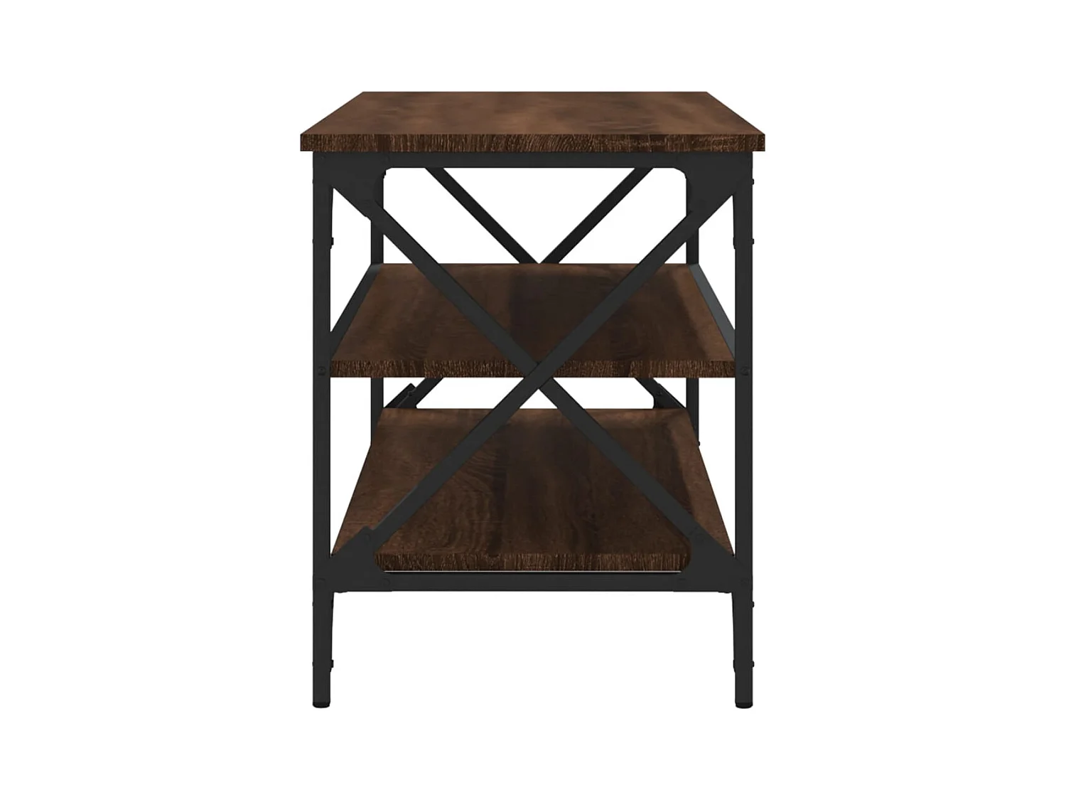 Othmane  Tv-meubel 100x40x50 cm bewerkt hout bruin eikenkleur