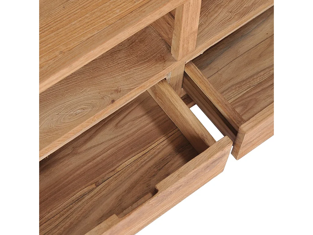 Garden Furniture -  Meuble TV 90x30x40 cm bois de teck solide