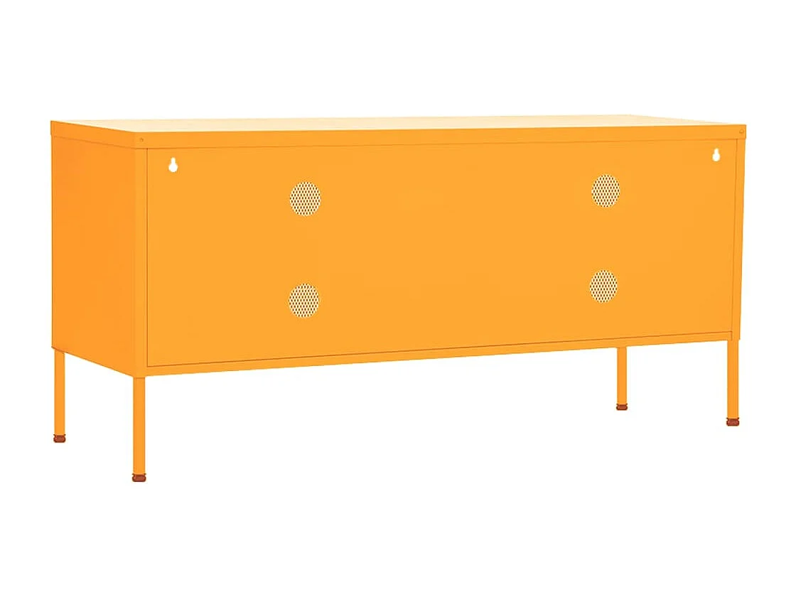 Jennica  Tv-meubel 105x35x50 cm staal mosterdgeel
