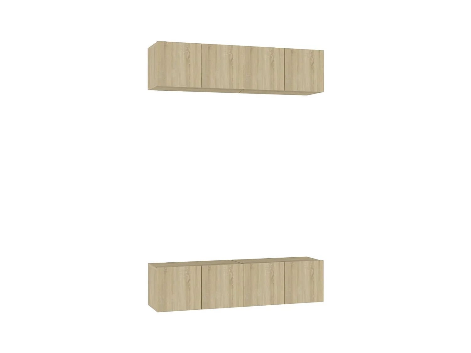 Sultan  Tv-meubelen 4 st 60x30x30 cm bewerkt hout sonoma eikenkleurig