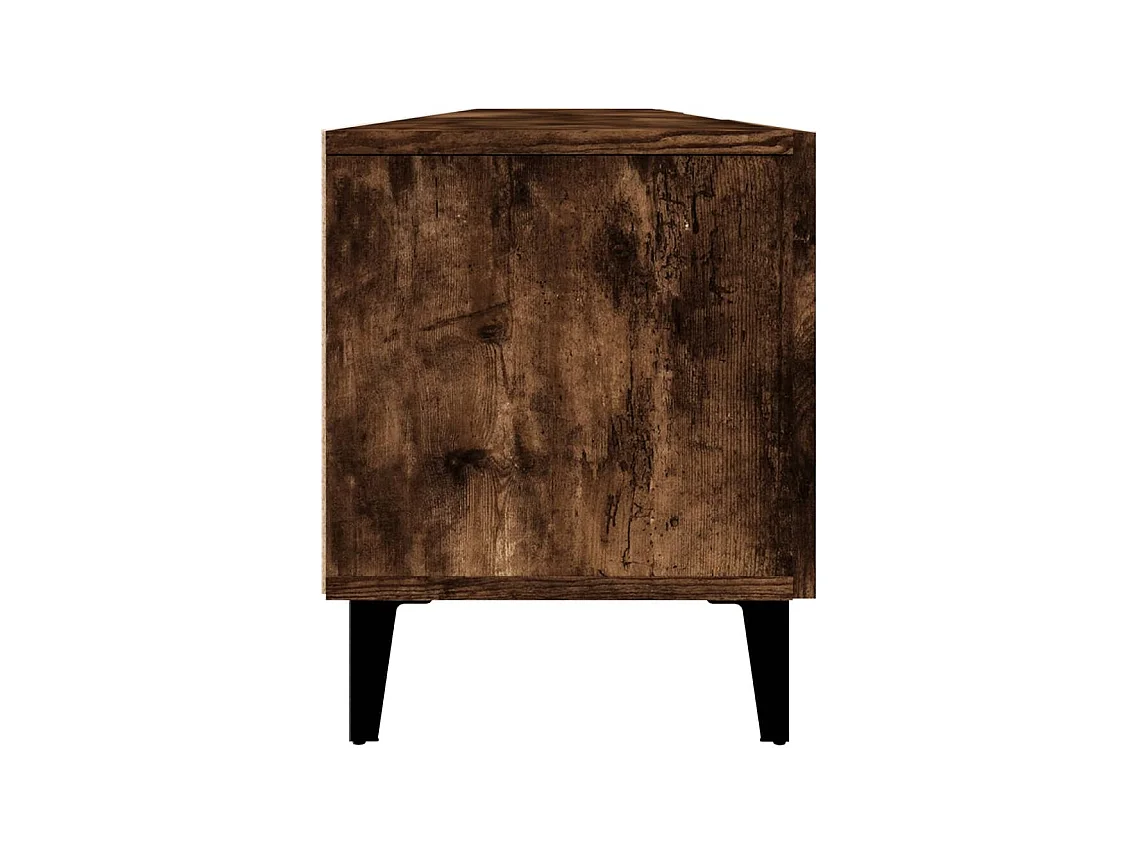 Odette  Tv-meubel 180x31,5x40 cm bewerkt hout gerookt eikenkleurig