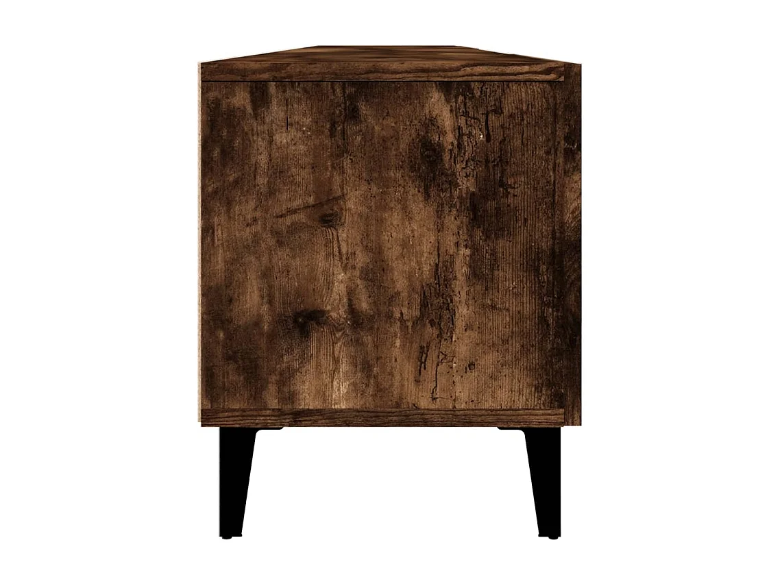 Odette  Tv-meubel 180x31,5x40 cm bewerkt hout gerookt eikenkleurig