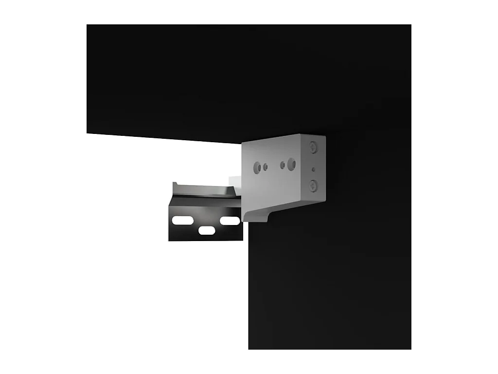 Sultan  Meubles TV 4 pcs Noir 80x30x30 cm Bois d'ingénierie