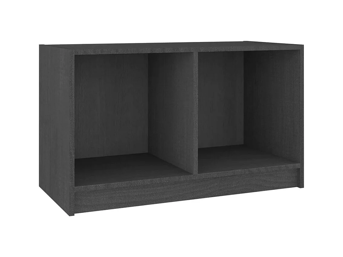 White Hall  Tv-meubel 70x33x42 cm massief grenenhout grijs