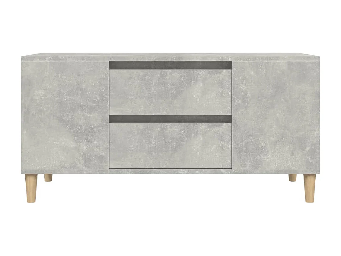 Broomfield  Mueble de TV madera contrachapada gris hormigón 102x44,5x50 cm