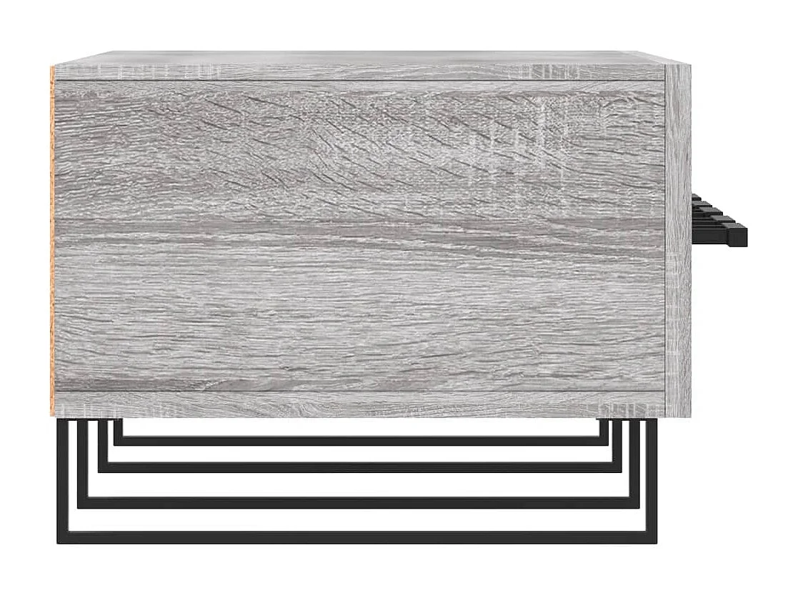 Hermitage  Meuble TV sonoma gris 150x36x30 cm bois d'ingénierie