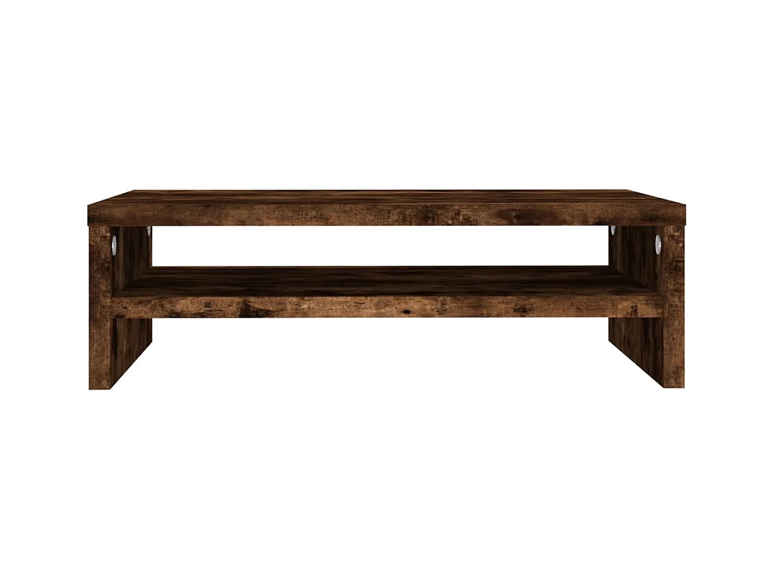 Prolenta Premium -  Support de moniteur Chêne fumé 42x24x13 cm Bois d'ingénierie