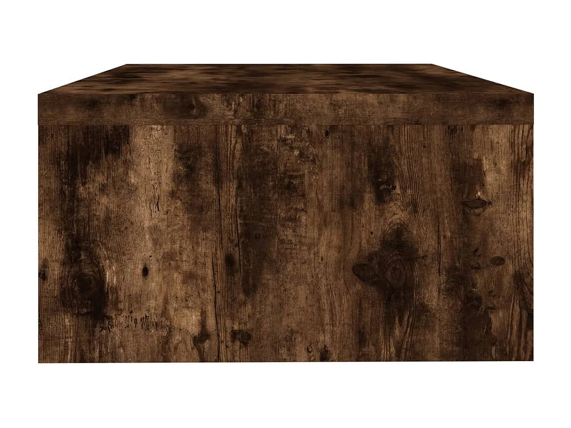 Prolenta Premium -  Monitorstandaard 42x24x13 cm bewerkt hout gerookt eikenkleurig