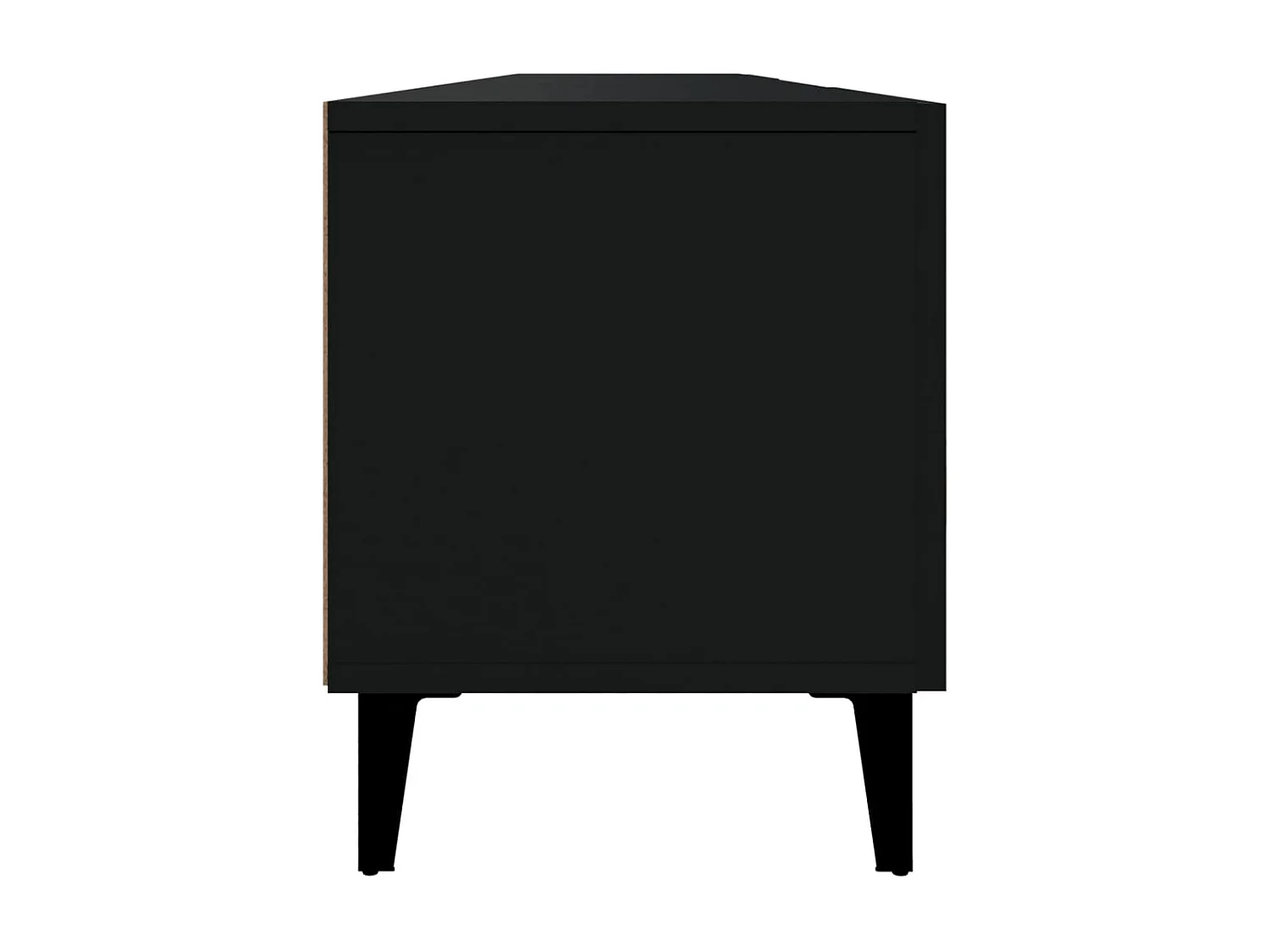 Odette  Meuble TV noir 180x31,5x40 cm bois d'ingénierie