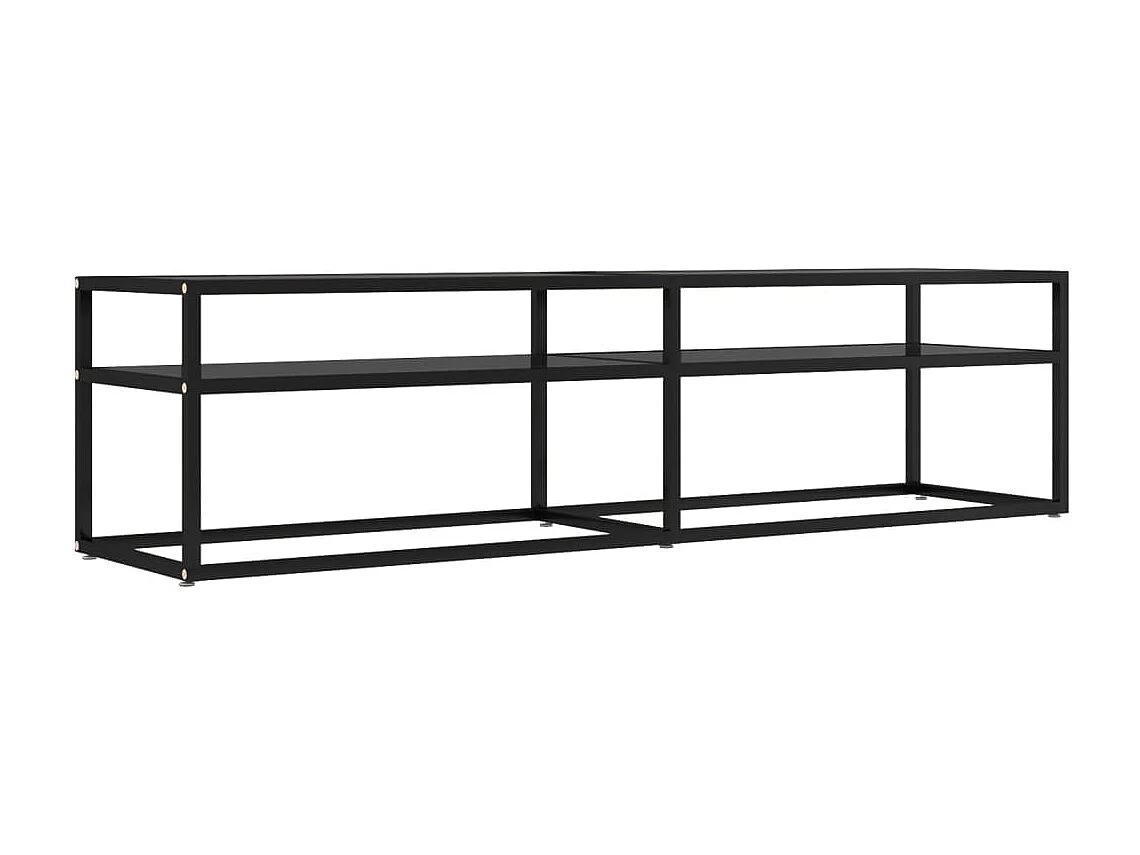 Ballypatrick  Tv-meubel 160x40x40,5 gehard glas zwart
