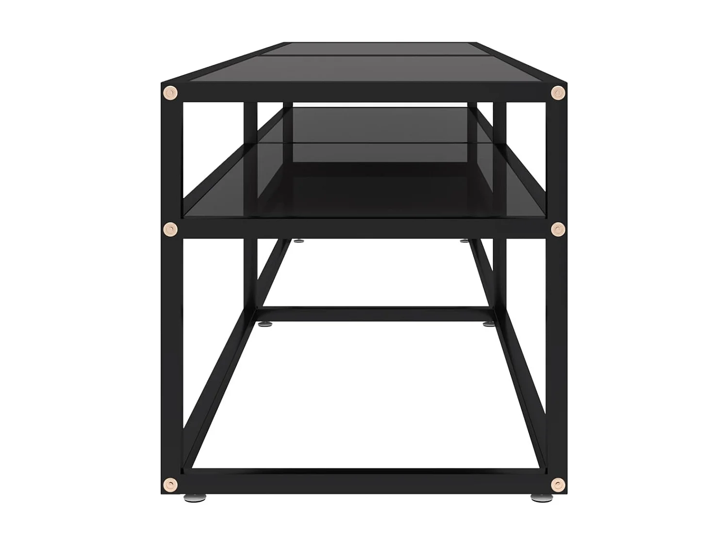 Ballypatrick  Tv-meubel 160x40x40,5 gehard glas zwart