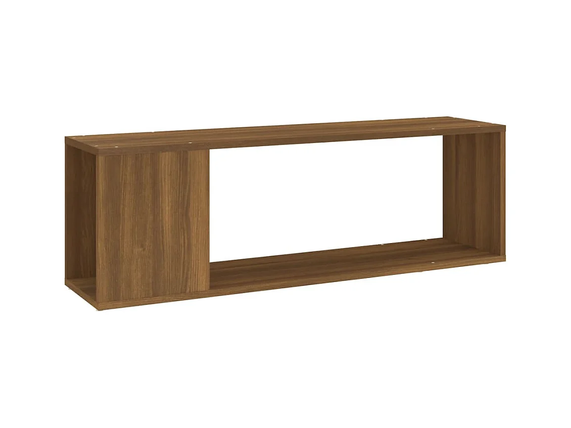 Norman  Tv-meubel 100x24x32 cm bewerkt hout bruin eikenkleur