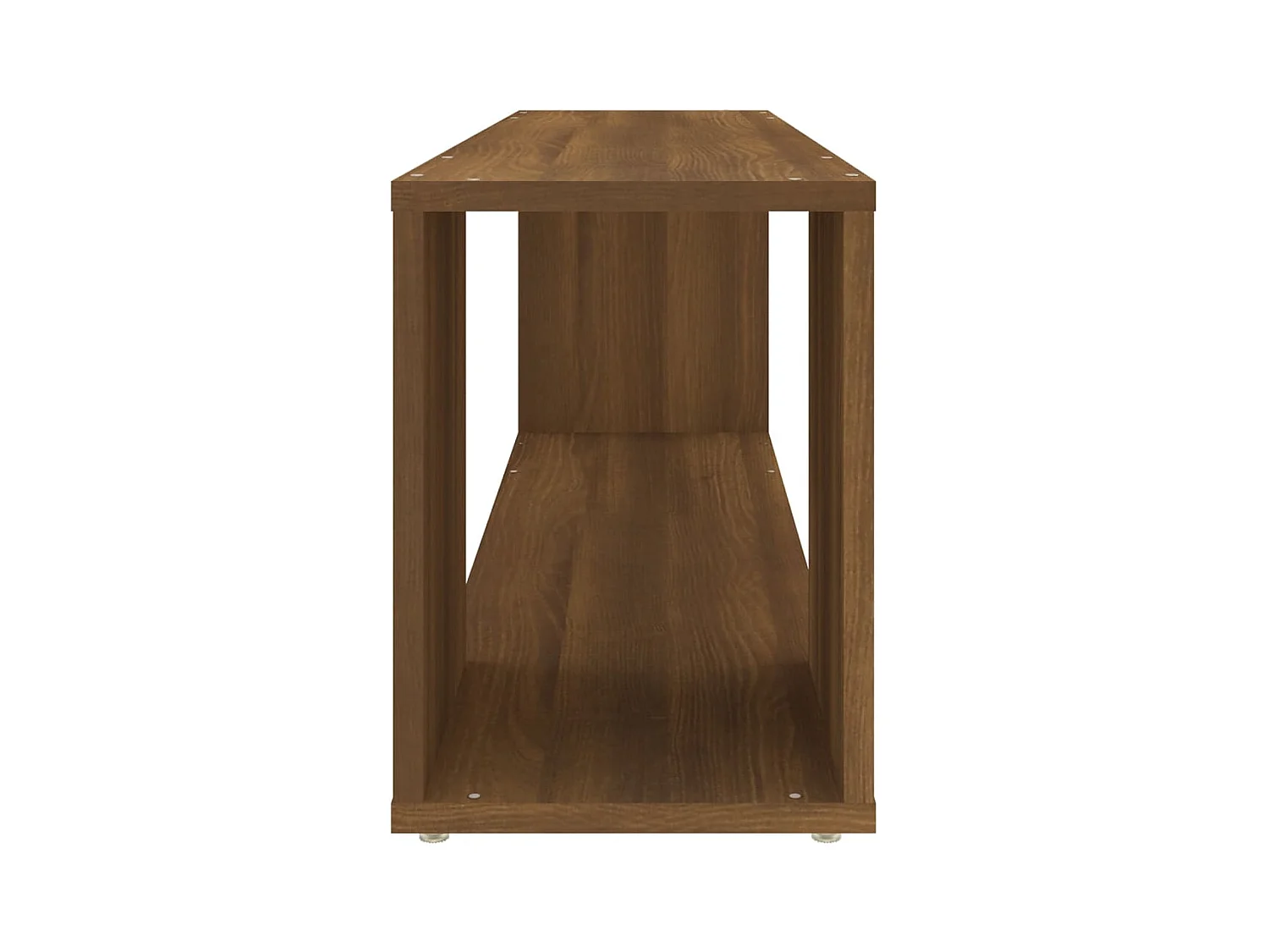 Norman  Tv-meubel 100x24x32 cm bewerkt hout bruin eikenkleur