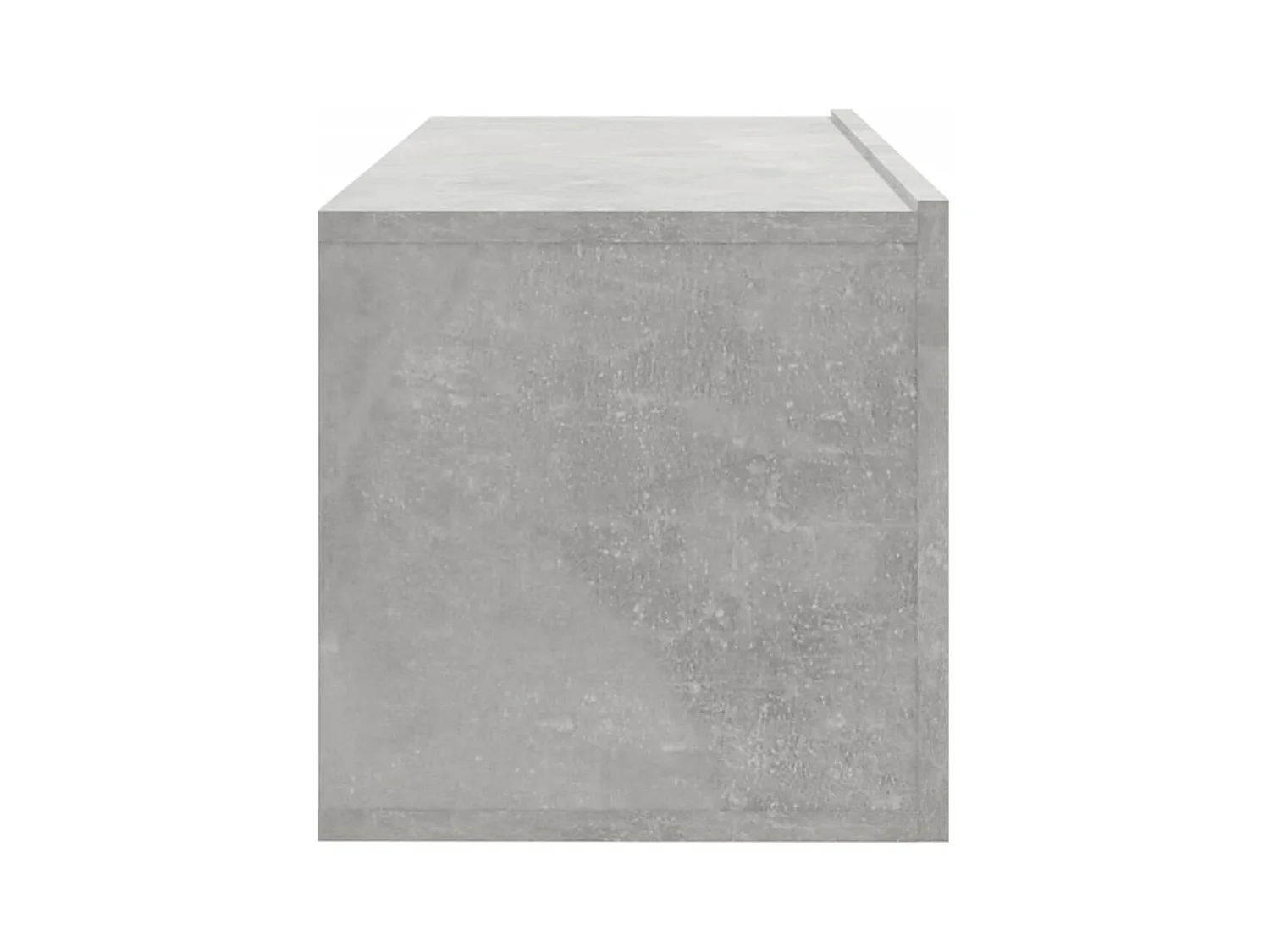 Lorien  Mueble TV de pared 2 uds madera contrachapada gris 100x30x30cm