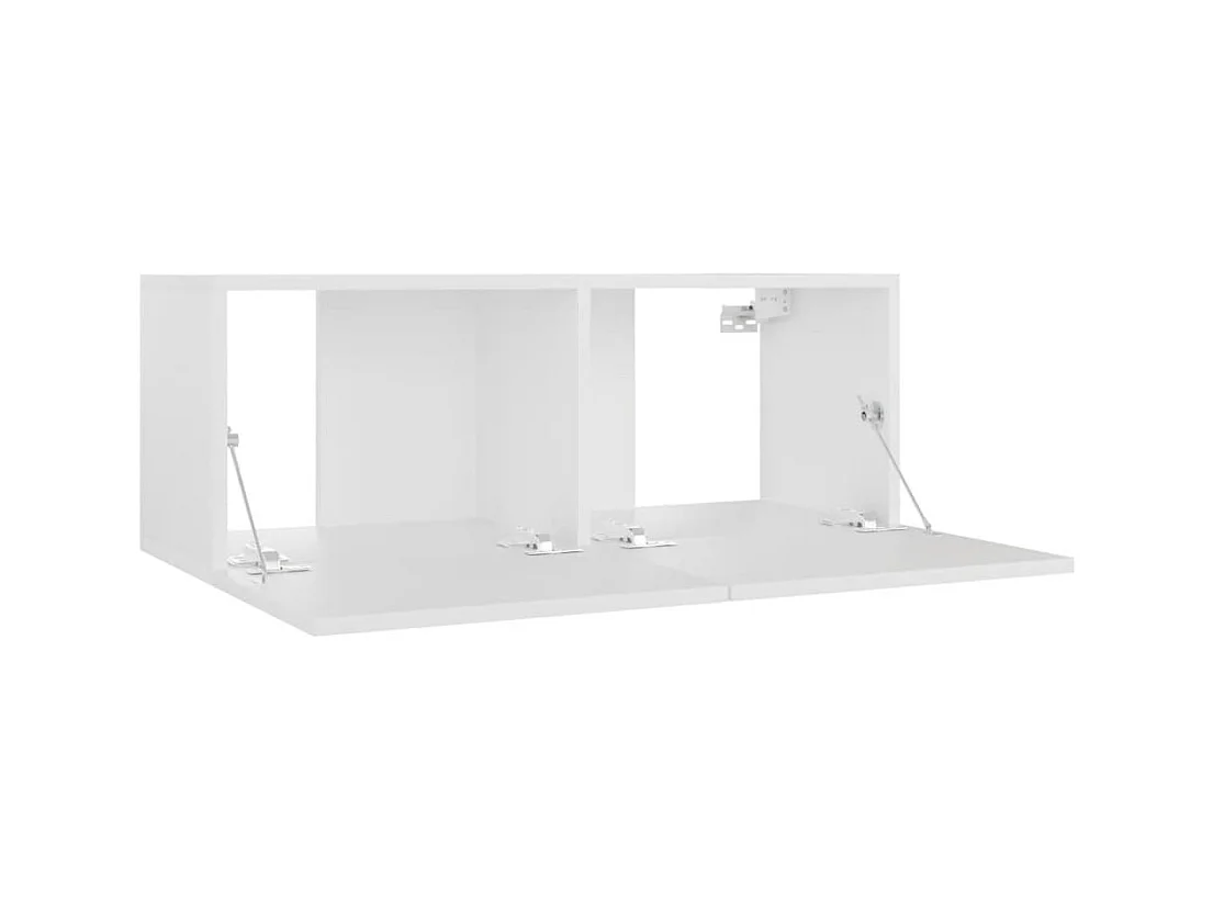 Mitchel  Mueble para TV madera contrachapada blanco 80x30x30 cm