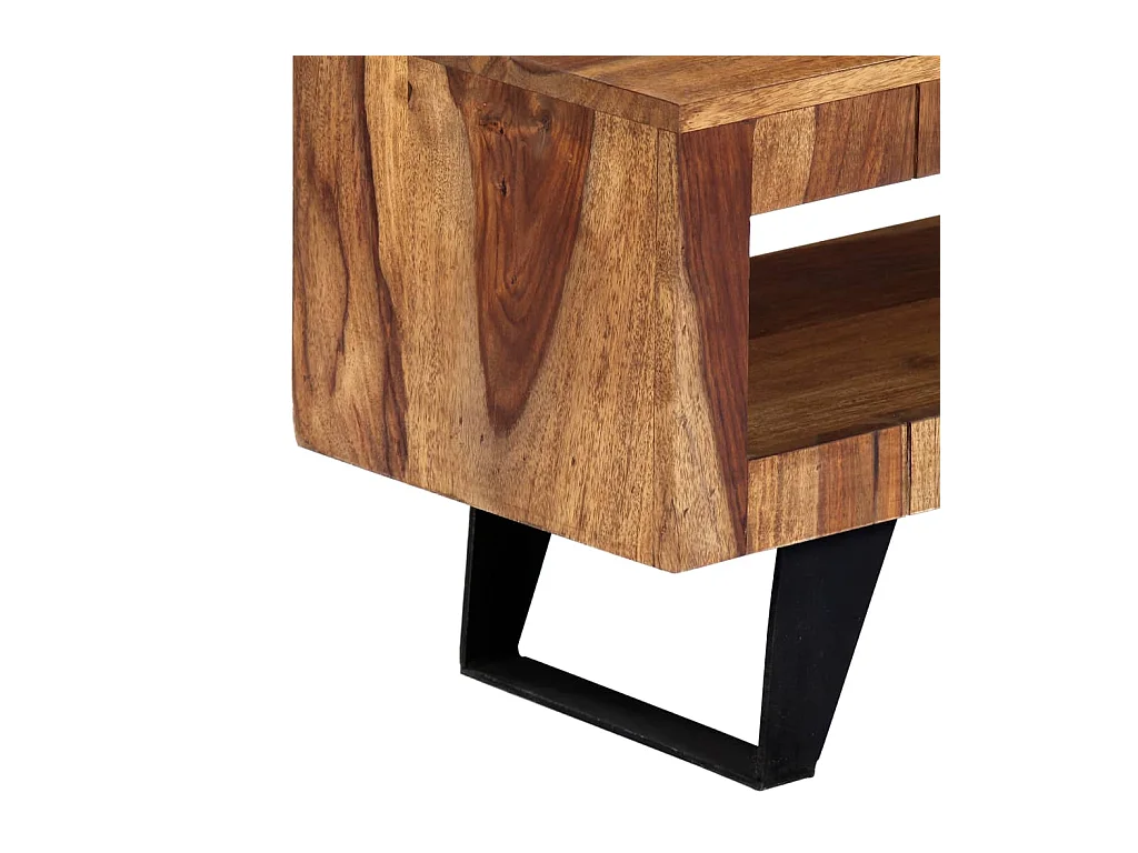 Garden Furniture -  Meuble TV 140x30x40 cm Bois massif